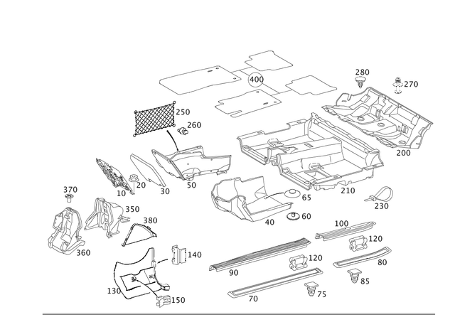 2116840137 - Panelling: Support for Mercedes-Benz: CLS500, CLS55 AMG, CLS550, CLS63 AMG, E320, E500, E55 AMG Image image