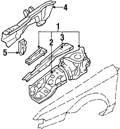 Inner Components for 1989 Toyota Corolla #1
