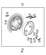 5114192AA - Brakes: Brake Shoe Hold Down Clip for Mopar Image