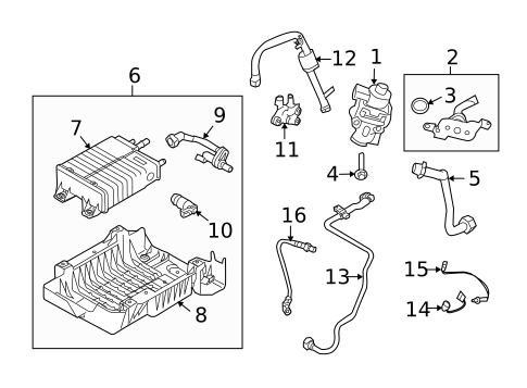 Emission Components for 2010 Mercury Mariner #0
