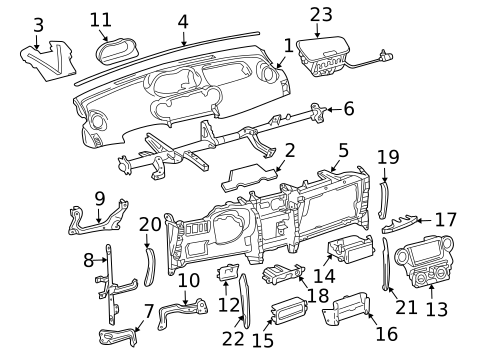 Instrument Panel for 2004 Scion xA #0