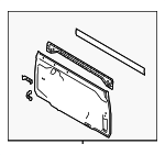 641010C101 - Body: Back Panel for Toyota: Tundra Image
