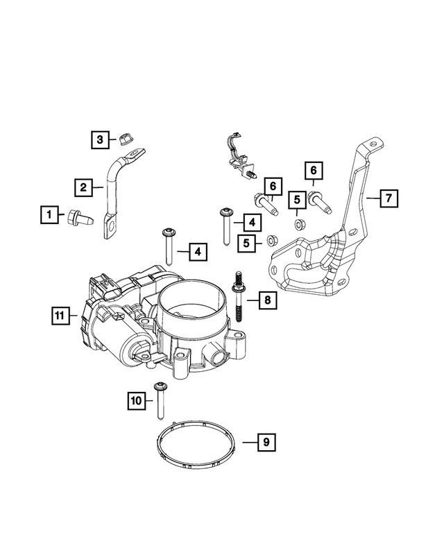 « 4627358AB – Fuel : Support De Radiateur Biellette pour Mopar Image »