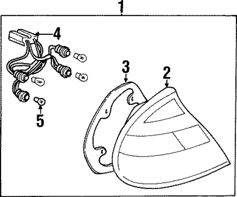 Combination Lamps for 1998 Hyundai Sonata #0