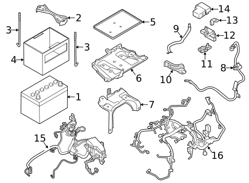 Battery for 2009 Nissan Murano #0
