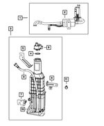 6503858 - Emission Controls: Hex Head Screw And Washer for Chrysler: Pacifica, Town &amp; Country, Voyager | Dodge: Caravan, Durango, Grand Caravan | Jeep: Grand Cherokee | Ram: 3500, C/V Image