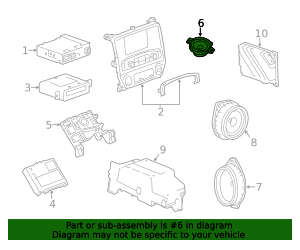 Front Radio Speaker 22933869 GM | GMPartsDirect.com