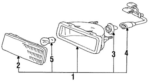 Signal Lamps for 1991 Lexus ES250 #0