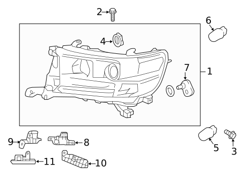 Bulbs - Chassis for 2017 Toyota Land Cruiser #0