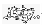 8114060N50 - : 2020-2021 Toyota Land Cruiser - Headlamp Assembly Right for Toyota: Land Cruiser Image