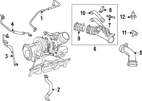 Turbocharger & Components for 2024 Mercedes-Benz CLE300 #0