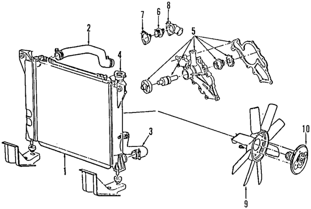 NRAD9 - Cooling System: Radiator for Ford Image