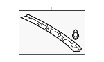 4H4868438A25M - : Rear Header Trim for Audi Image