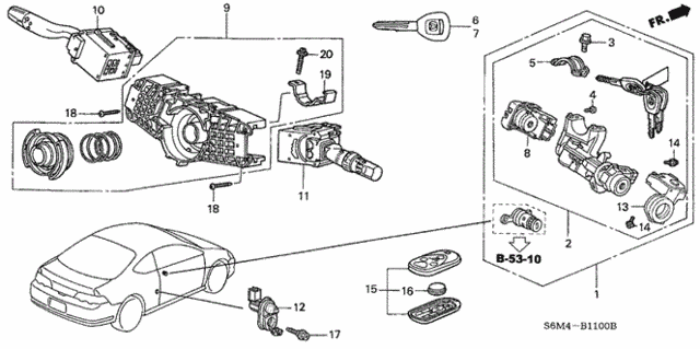 Combination Switch for 2005 Acura RSX #0