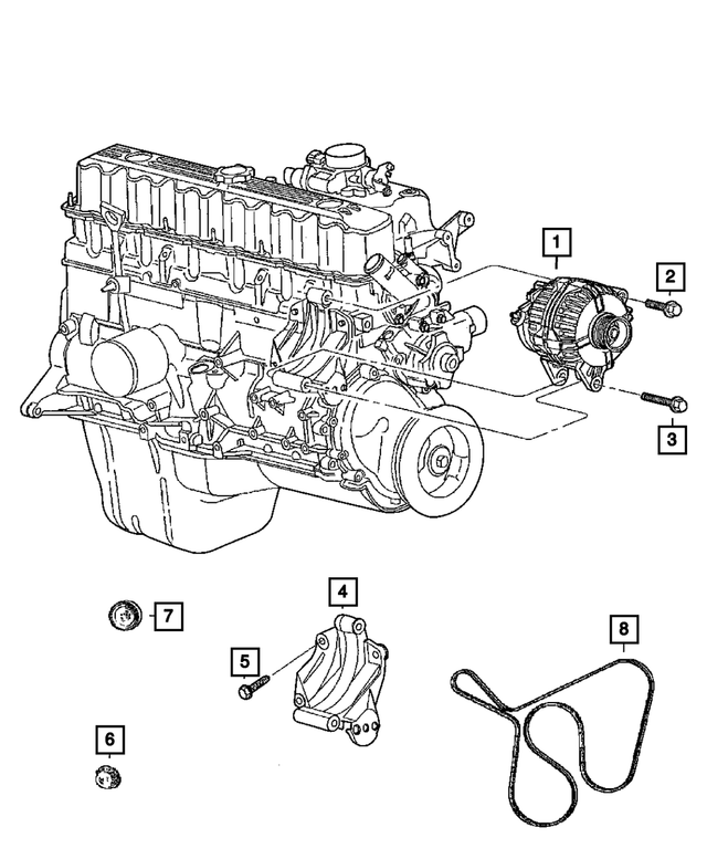 6504344 - Electrical: Hex Head Screw And Washer for Mopar Image