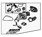 8791078500A0 - Body: Mirror Assembly for Lexus: NX250, NX350, NX350h, NX450h+ Image