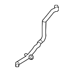 LR114544 - Cooling System: Radiator Coolant Hose for Land-Rover Image