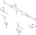 C2D47157 - : Outer Tie Rod for Jaguar: XJ, XJR Image