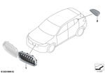 51137424778 - : Grille, Front, Right for BMW Image