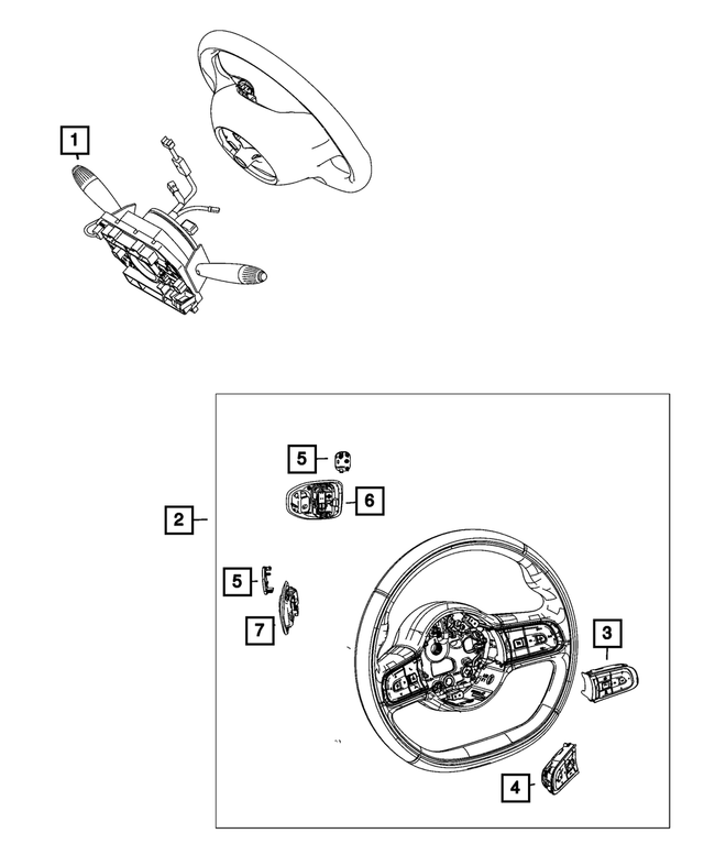 7TM74LXHAA - : Paddle Switch Cover Bezel for Mopar Image
