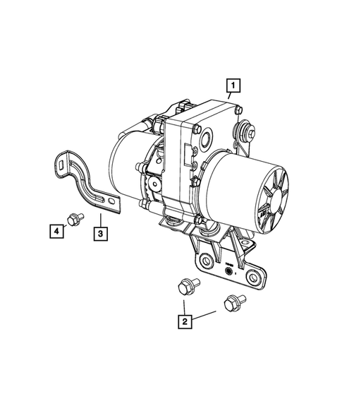Power Steering Pump and Reservoir for 2013 Jeep Grand Cherokee #1