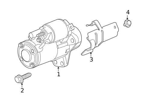 Starter for 2013 Buick Enclave #0