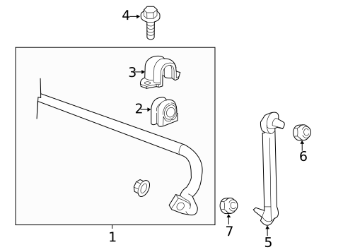 Stabilizer Bar & Components for 2015 Chevrolet Sonic #0
