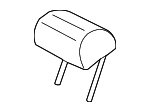 C2Z7935APF - : Headrest, Center for Jaguar: XF, XFR, XFR-S Image
