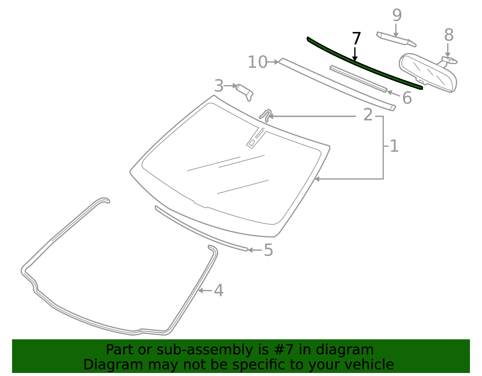 73125-TP6-A00 - High-Quality Windshield Seal for 2010-2015 Honda ...