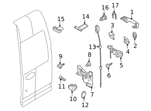 Cargo Door for 2010 Ford Transit Connect #0
