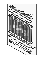 1640038271 - Cooling System: Radiator for Lexus: IS500, RC F Image