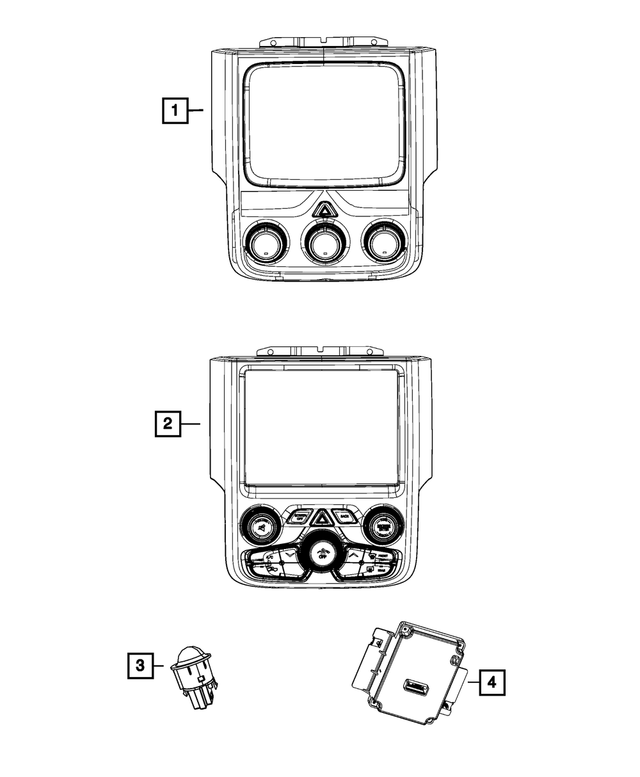 « 1UJ97DX9AL – Electrical : Ouverture Du Bloc Central pour Mopar Image »