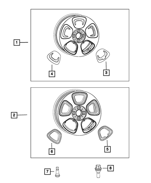 Wheels, Tires and Hardware for 2018 Fiat 500 #1