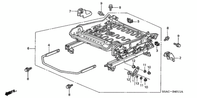 Front Seat Components (L.) (2) for 2005 Honda Civic #0