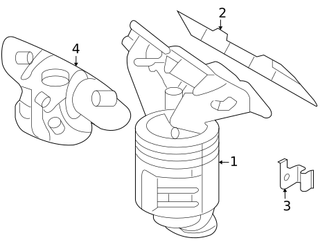 Exhaust Manifold for 2010 Kia Optima #0