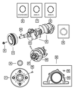 4752455AA - 6.1L Gas; Engine: Torque Converter Drive Plate for Mopar Image