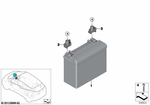 61219364597 - Vehicle Electrical System: Original BMW Agm-Battery for BMW Image