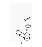 4504609190 - : 2003-2008 Toyota Matrix - Outer Tie Rod for Toyota Image