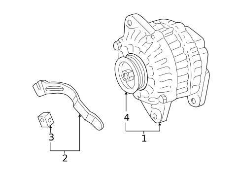 Alternator for 1997 Mitsubishi Montero Sport #1