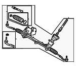 36010518 - Steering: Gear Assembly for Volvo: V60 Cross Country, V90 Cross Country, XC60, XC90 Image