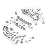 5288569AC - Frames and Bumpers: Fascia Retainer, Left for Mopar Image