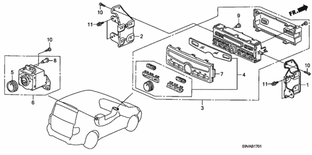 Heater Control (Auto) for 2008 Honda Pilot #0