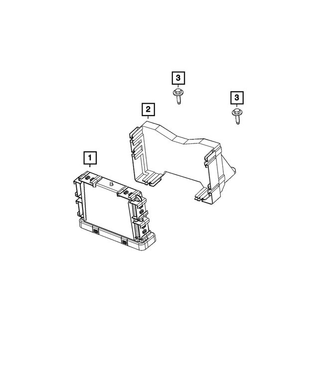 68460995AA - Electrical: Module Bracket for Mopar Image