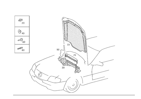 Engine Compartment Damping for 1993 Mercedes-Benz 600SL #2