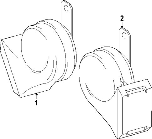 Horn for 2024 Lexus GX550 #0