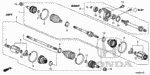 44317SNEA21 - Chassis: BAND, OUTBOARD BOOT (GKN) for Honda Image