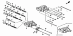 22743PF0000 - Transmission - Automatic: PIPE, THIRD CLUTCH for Honda Image