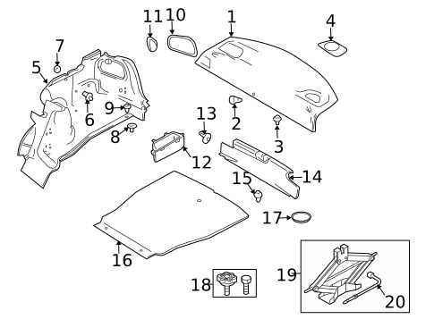 Interior Trim - Rear Body for 2004 Volvo S40 #0