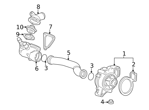 Thermostat & Housing for 2000 Saturn LS1 #0