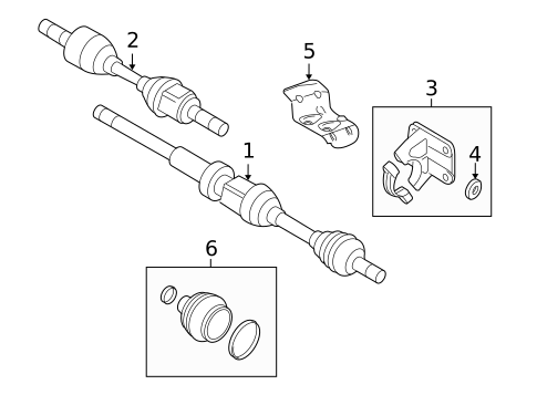 Drive Axles for 2010 Volvo V70 #0